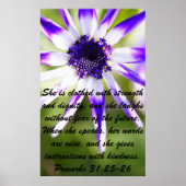 spreekwoords bijbelvers voor Moederdag Poster (Voorkant)