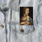 Spreelse dame met een hermelijn Leonardo da Vinci Button (Insitu)