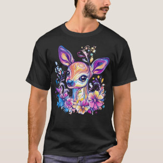 Spreelse Hert Met Kleurrijke T-shirt