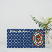 Spreelse kerstfoto kaart (Staand voorkant)