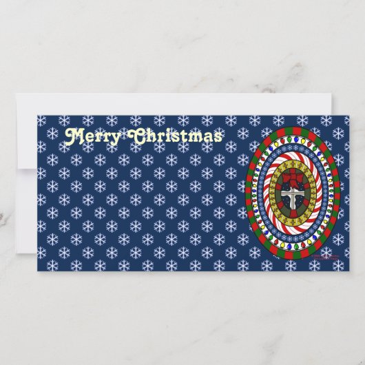 Spreelse kerstfoto kaart (Voorkant)
