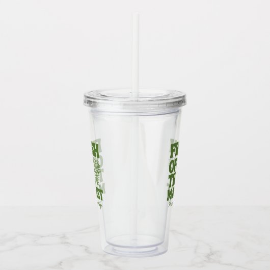 Spreelse verse bruiloftsdouche van de markt groene acryl drinkbeker (Rechts)