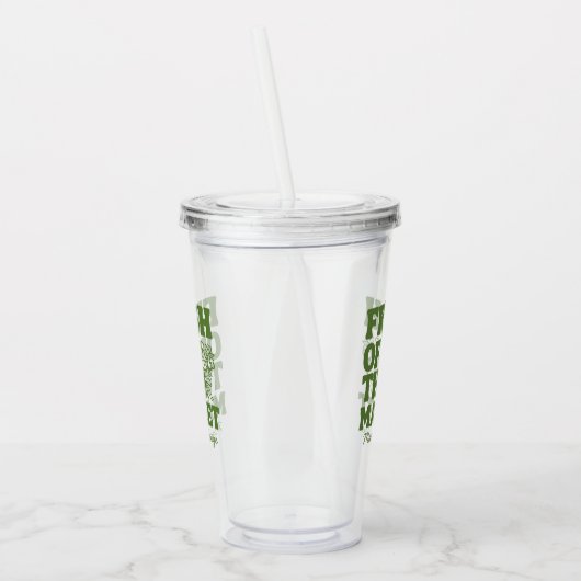 Spreelse verse bruiloftsdouche van de markt groene acryl drinkbeker (Links)