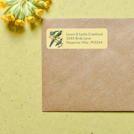  spreeuwen en mynaikvogels etiket