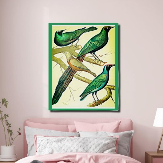 spreeuwen en mynaikvogels perfect poster