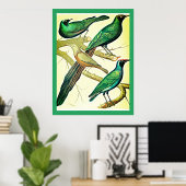  spreeuwen en mynaikvogels poster (Thuiskantoor)