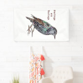 Spreeuwen zijn lievelingen spandoek (Insitu)