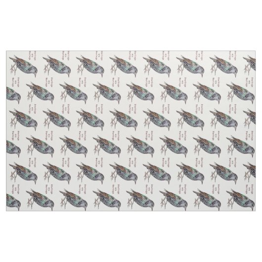 Spreeuwen zijn lievelingen stof (Yard (91,4 cm))