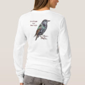 Spreeuwen zijn lievelingen t-shirt (Achterkant)