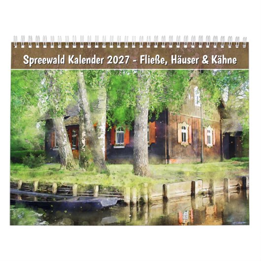 Spreewald Kalender – Stromen, Huizen & Botens (Hoes)