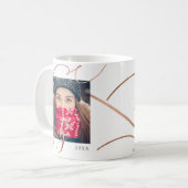 Spreid de kerstvreugde uit | Minimale foto Koffiemok (Voorkant links)