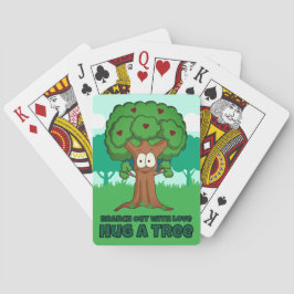 Spreid de Liefde Uit Knuffel een Boom Pokerkaarten
