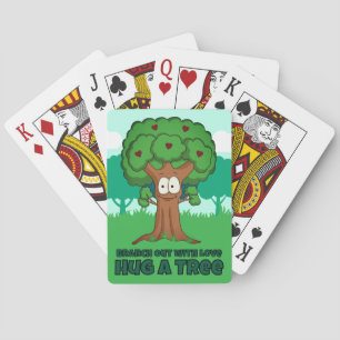 Spreid de Liefde Uit Knuffel een Boom Pokerkaarten
