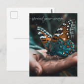Spreid je vleugels Aangepaste Vlinder Ansichtkaart Briefkaart (Voorkant / Achterkant)