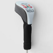 Spreid je vleugels - artistieke libel golfheadcover (Schuin)