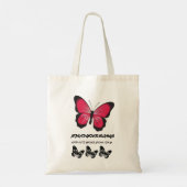 Spreid je vleugels - Butterfly geïnspireerd ontwer Tote Bag (Achterkant)