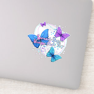 Spreid je vleugels en vlieg vlinder sticker