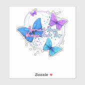 Spreid je vleugels en vlieg vlinder sticker (Vel)