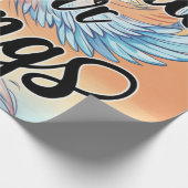 "Spreid je vleugels - inpakpapier ontwerp" (Hoek)