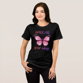 Spreid je vleugels – Inspirerende vlinder Tri-Blend Shirt