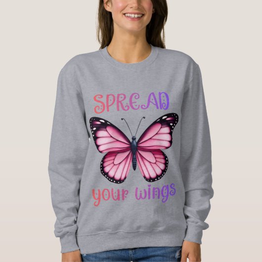 Spreid je vleugels – Inspirerende vlinder Trui (Voorkant)