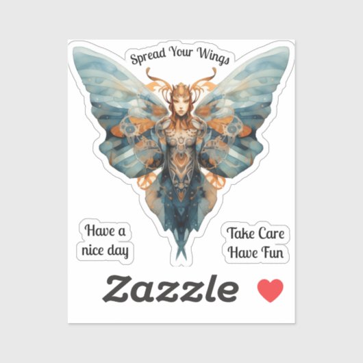 Spreid je vleugels steampunk vlinder sticker (Vel)