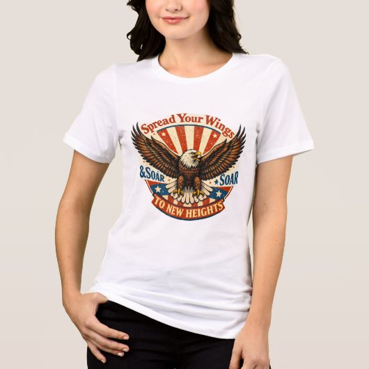 Spreid je vleugels Tri-Blend shirt (Voorkant)
