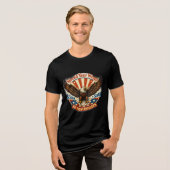 Spreid je Vleugels Tri-Blend Shirt (Voorkant volledig)
