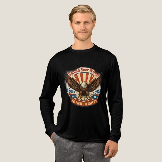 Spreid je vleugels Tri-Blend shirt (Voorkant)