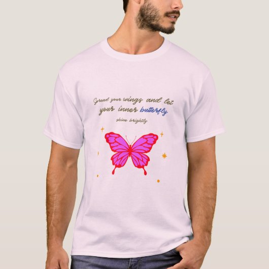 Spreid je vleugels uit t-shirt (Voorkant)