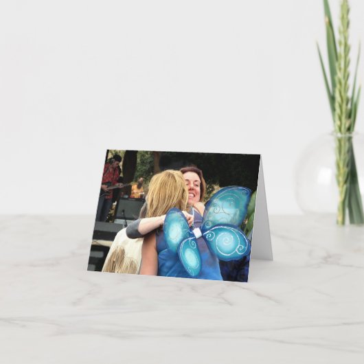 Spreid Uw Verjaardag van Vleugels uit Kaart (Voorkant)