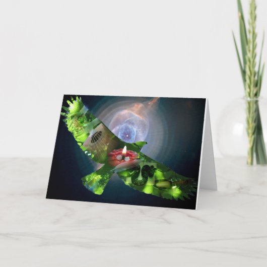 "Spreid Uw Vleugels" notecard door Patricia Pearce Kaart (Voorkant)