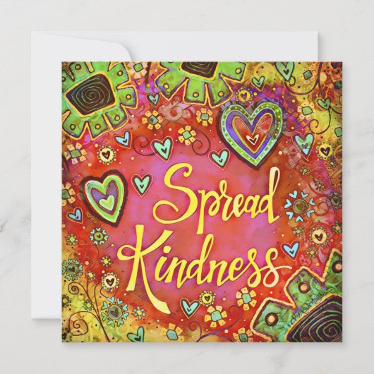 Spreid vriendelijkheid aanmoedigende inspirativit (Voorkant)