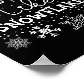 Spreid vriendelijkheid als sneeuwvlokken Xmas them Poster (Hoek)