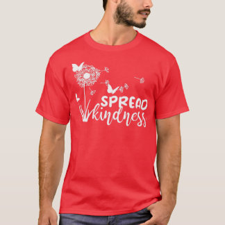 Spreid vriendelijkheid vlinders Inspirerend boodsc T-shirt