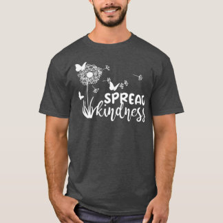 Spreid vriendelijkheid vlinders Inspirerend boodsc T-shirt