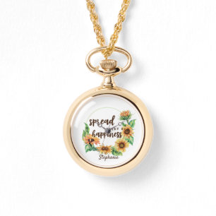 Spreid Zaden van Geluk Persoonlijke Naam Horloge