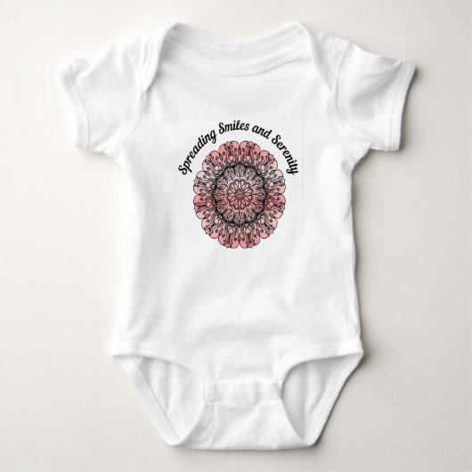Spreiding Smiles en Serenity Mandala Peuter Romper (Voorkant)