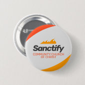 Spreiding van brand ronde button 5,7 cm (Voorkant /achterkant)
