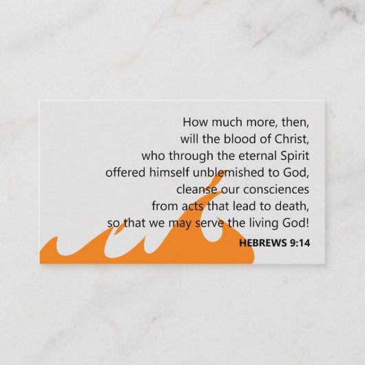 Spreiding van brand visitekaartje (Achterkant)