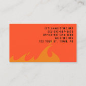 Spreiding van brand visitekaartje (Achterkant)