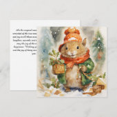 Spreiding van kerstvreugde feestdagenkaart (Voorkant / Achterkant)