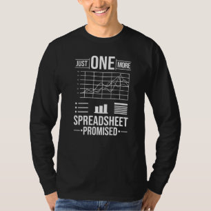 Spreidingsblad Rekenmachine Software Budget Sjablo T-shirt
