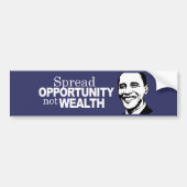 Spreidingskans niet rijkdom Bumpersticker (Voorkant)