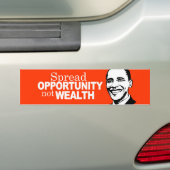 Spreidingskans niet rijkdom Bumpersticker (Op auto)
