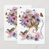 spreidingsvriendelijkheid zoals wildbloemen motiva feestdagenkaart (Voorkant / Achterkant)