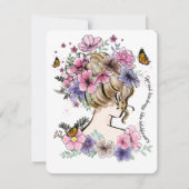 spreidingsvriendelijkheid zoals wildbloemen motiva feestdagenkaart (Voorkant)