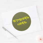 spreidkop ronde sticker (Envelop)