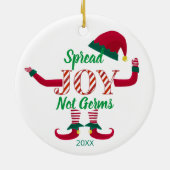 spreidt u geen germs 2020 covid19-geheugen uit keramisch ornament (Achterkant)