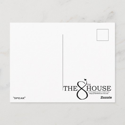 "SPREK" BRIEFKAART (Achterkant)